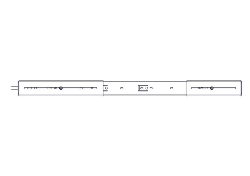 Выдвижная полка Systeme Electric, серия Uniprom, 1U, 650мм, до 45кг | UT8123 | SE — миниатюра 4