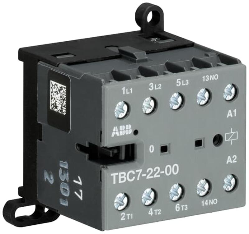 Мини-контактор TBC7-22-00-62 (12A при AC-3 400В), катушка 77-143VDC, с винтовыми клеммами | GJL1313561R6002 | ABB — ABB