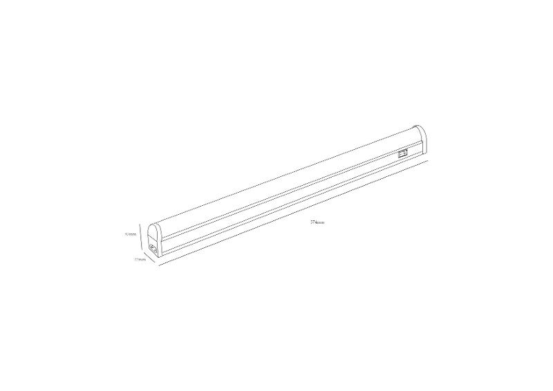 Линейный светодиодный светильник LLED-01-08W-4000-E 8Вт 4000К L572мм | Б0052720 | ЭРА — миниатюра 4