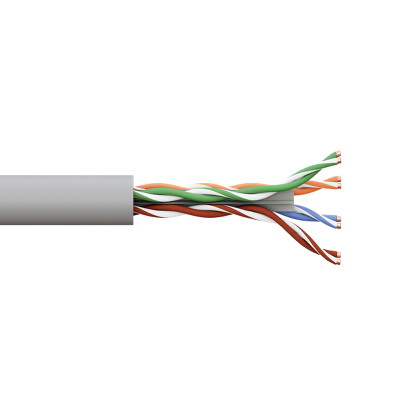 Кабель витая пара TERACOM PRO Cat.6 U/UTP 4 пары solid 23AWG нг(А)-HF серый упак. 305м | TRP-6UTP-04LSH-GY-IN3 | EKF — миниатюра 9
