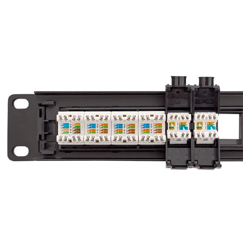 Патч-панель модульная TERACOM PRO 19'' 1U неэкранированная 24 порта с органайзером (пустая) | TRP-MODP-UTP-1U24 | EKF — миниатюра 6