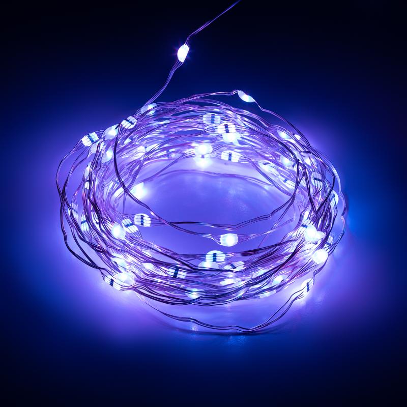 Гирлянда Нить ЕGNIG - PU с пультом, RGB, 5 м, 220 V, с таймер, с музыкой, управляемая, IP20 | Б0055994 | ЭРА — миниатюра 4