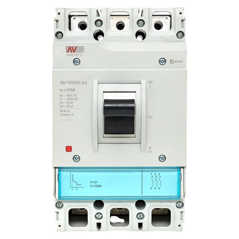 Выключатель автоматический AV POWER-3/3 315А 35kA TR | mccb-33-315-TR-av | EKF — миниатюра 2