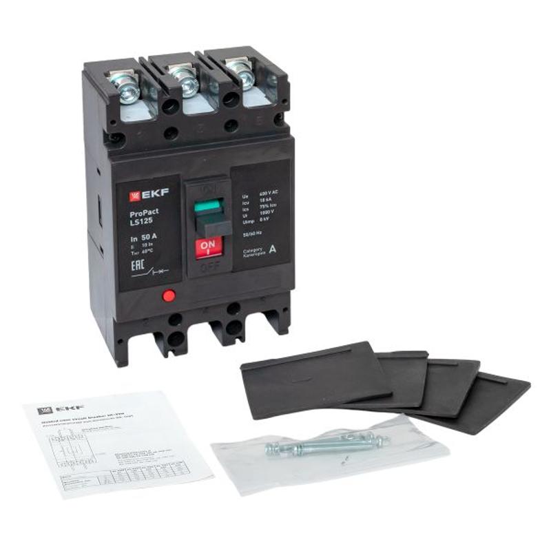 Выключатель автоматический LS125 18кА 3P 50А ProPact | mccb-125-18-3-50-ls | EKF — миниатюра 15