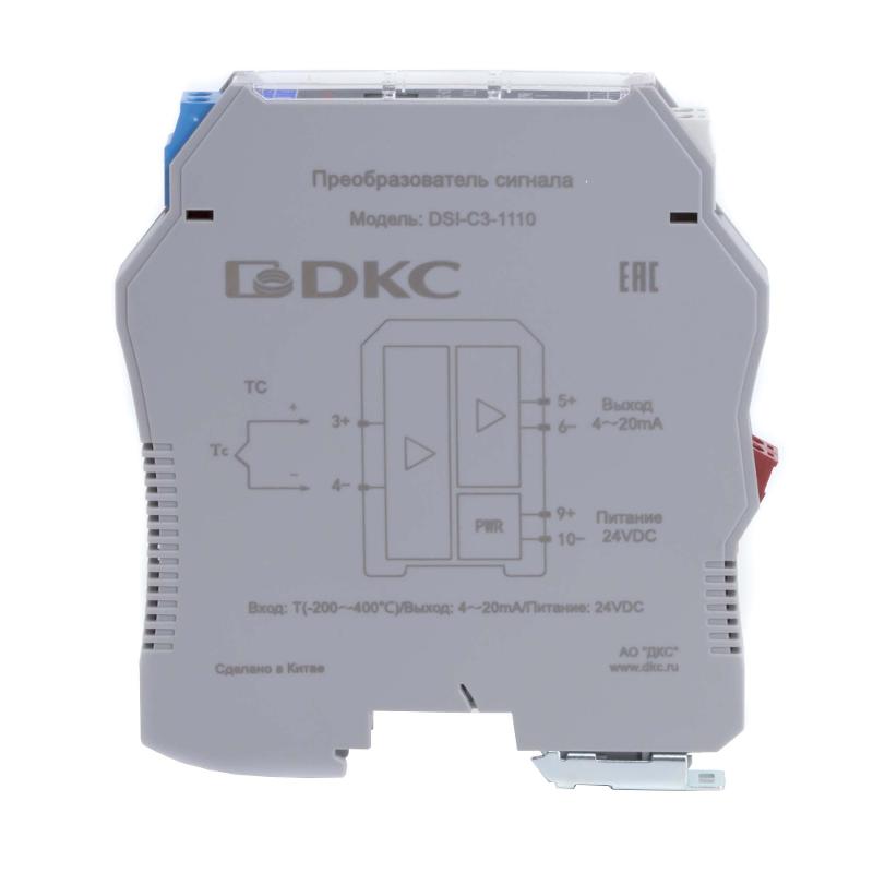 Преобразователь сигнала DSI, 1 вход TC тип T, 1 выход 4…20 мА | DSI-C3-1110 | DKC — миниатюра 3
