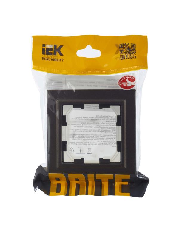 BRITE Рамка 1-ая IP44 РУ-1-БрТБ-44 темная бронза | BR-M12-44-K45 | IEK — миниатюра 6