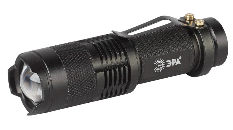 Фонарь универсальный 1хLED 1xAA UB-602 Компакт, регулируемый фокус, 3 режима, прищепка, алюминиевый | Б0027826 | ЭРА — миниатюра 1