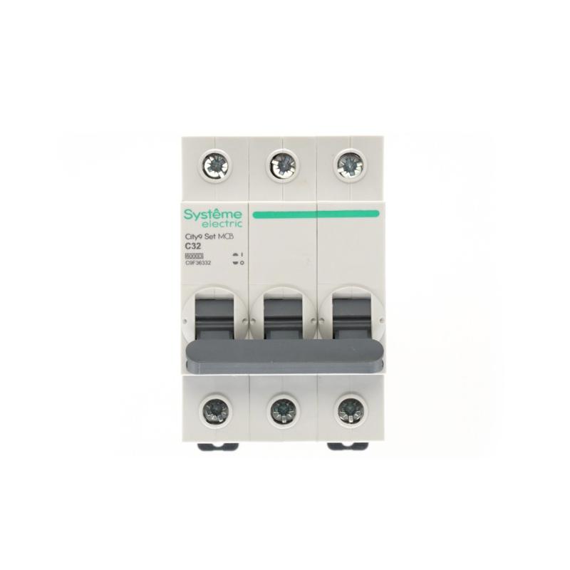 Выключатель автоматический трёхполюсный 32A C 6kA City9 | C9F36332 |Systeme Electric — миниатюра 3
