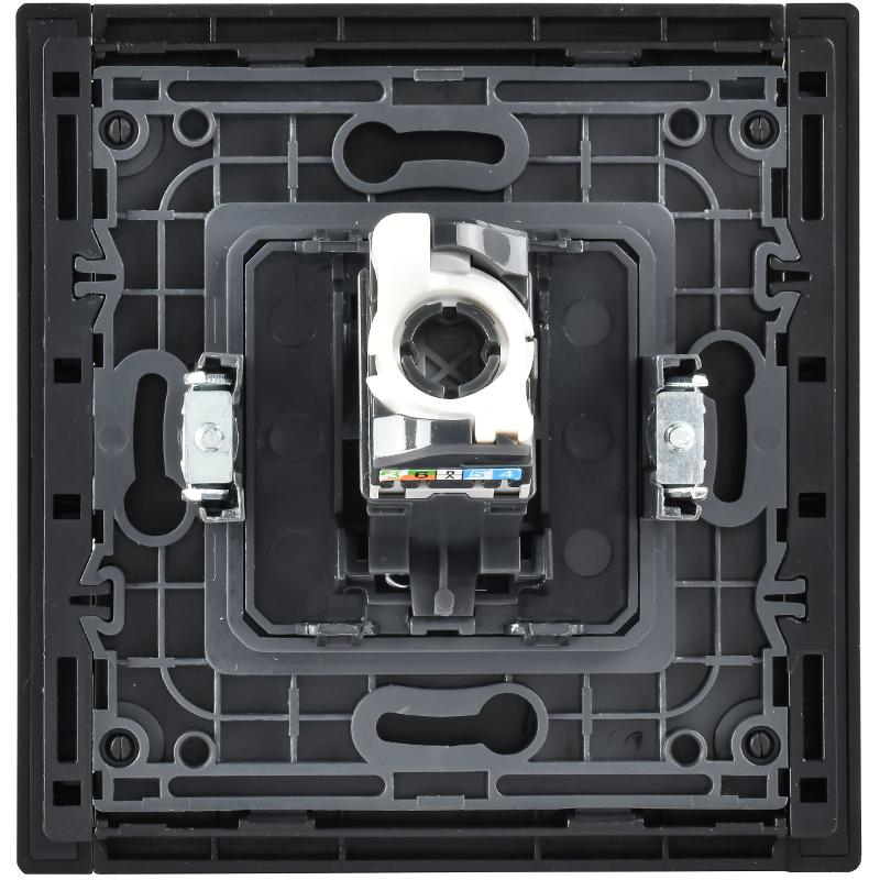 FORTE&PIANO Розетка комп. RJ45 кат.5E FP632M металл шампань  | FP-K10-1-M-K37 | IEK — миниатюра 3
