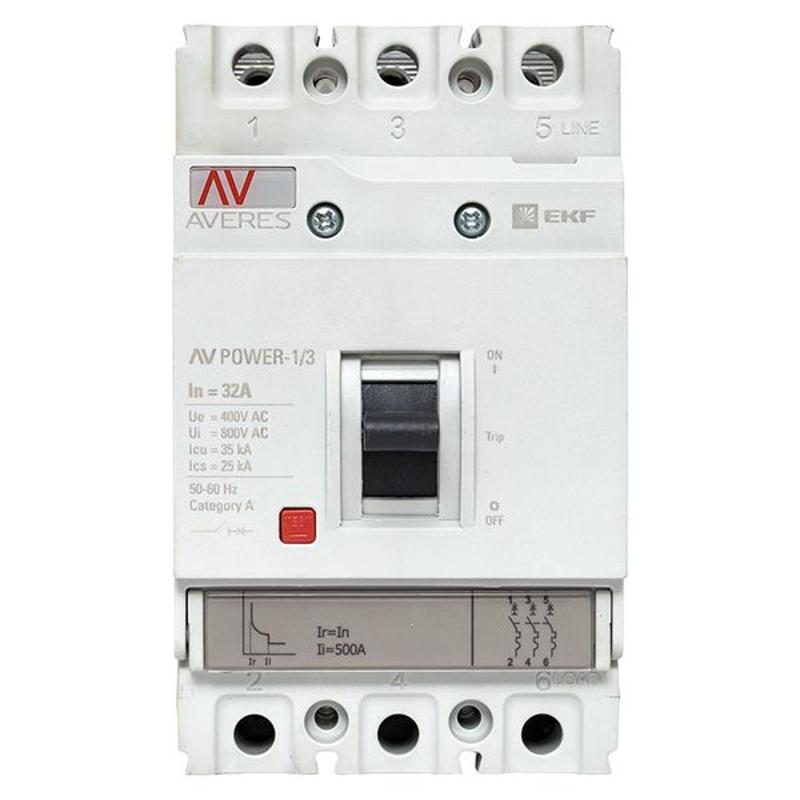 Выключатель автоматический AV POWER-1/3 32А 35kA TR | mccb-13-32-TR-av | EKF — миниатюра 16