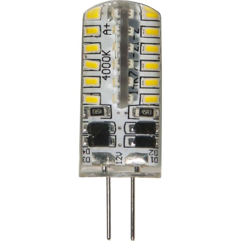 Лампа светодиодная LB-422 (3W) 12V G4 4000K капсула силикон 11x38mm | 25532 | FERON — миниатюра 1