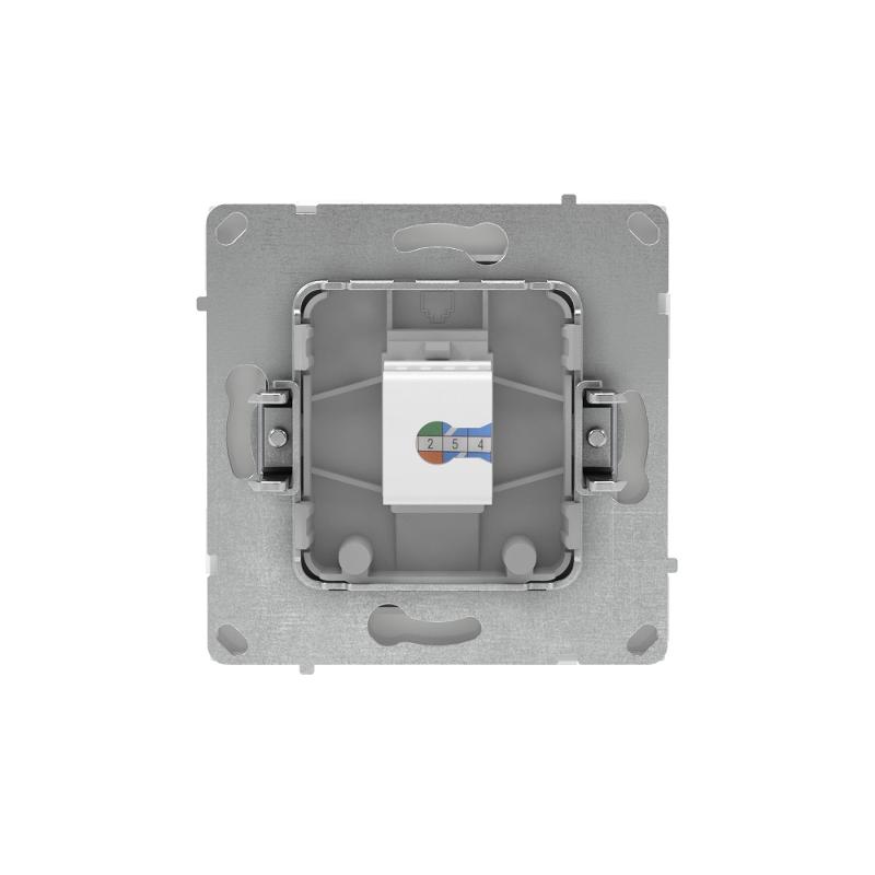 Компьютерная розетка RJ-45 без шторки, кат.5е одинарная, KANT, белая магнолия | 7000663 | DKC — миниатюра 3