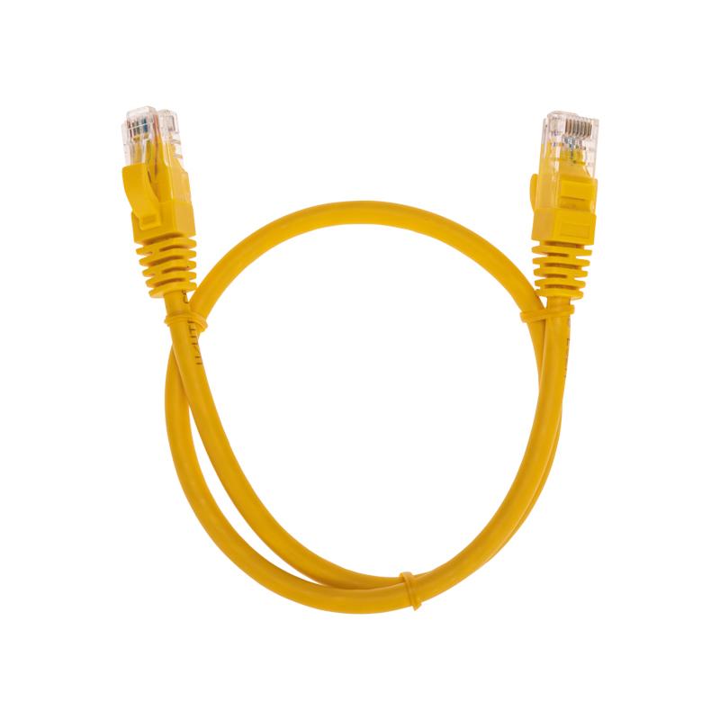 Патч-корд U/UTP CAT 6, RJ45-RJ45, 26AWG, LSZH, желтый, 0.5м REXANT | 02-0295-05 | REXANT — REXANT