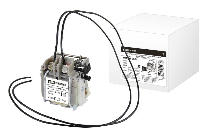 Расцепитель минимального напряжения РМ 100-630 ВА89 | SQ0751-0061 | TDM — TDM ELECTRIC