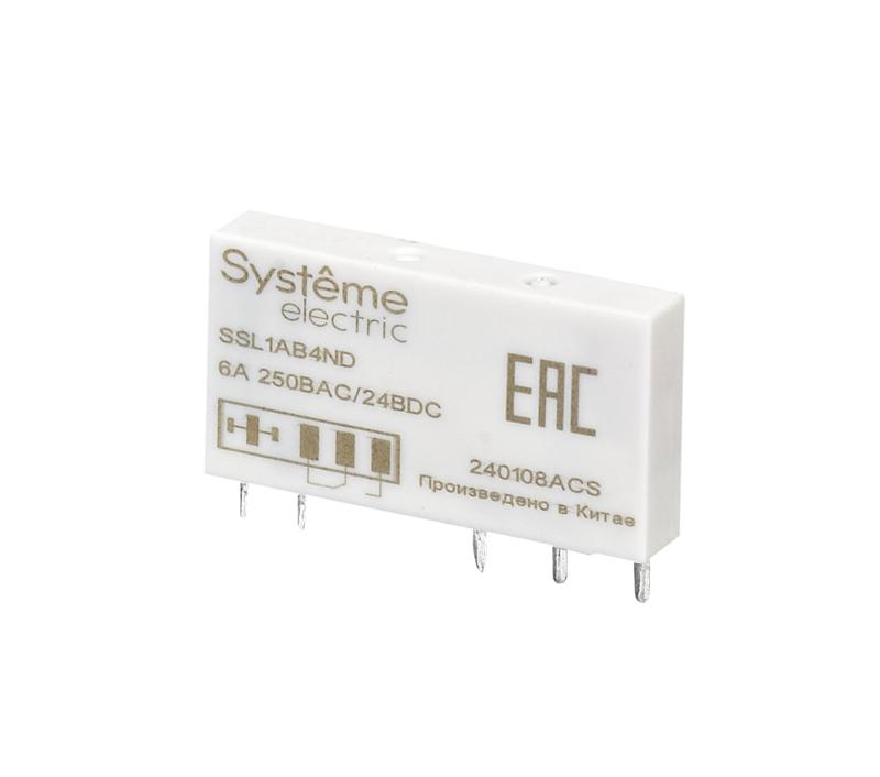 Реле интерфейсное 1CO,6A, 60В DC | SSL1AB4ND | SE — Systeme Electric