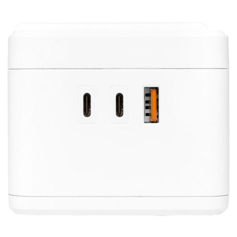 Удлинитель "Куб" 2 гнезда USB + 2Type C с быстрой зарядкой, подставкой под телефон и ночником 1,3 метра 1мм2|UBA-CUB-2-FC|EKF — миниатюра 13