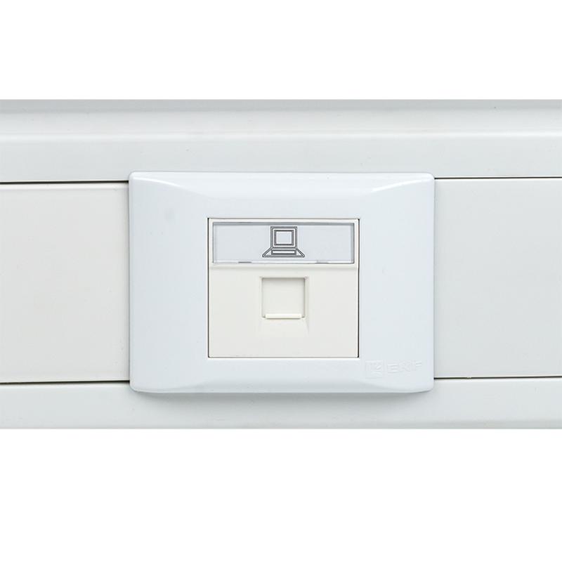 Розетка RJ45, категории 5е (ширина 2 модуля) | E2MK015E-135-10 | EKF — миниатюра 7