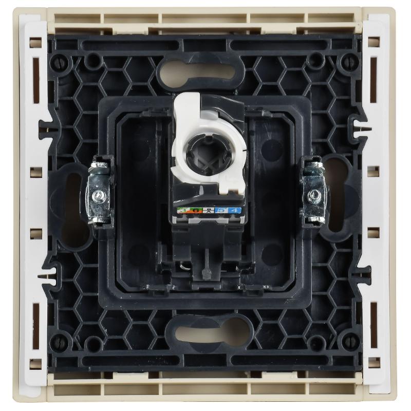 FORTE&PIANO Розетка комп. RJ45 кат.5E FP432 ваниль | FP-K10-1-K10 | IEK — миниатюра 3