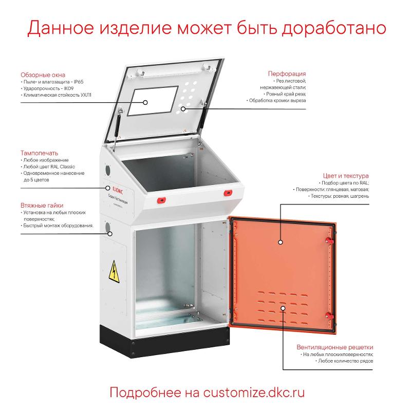 Консоль оператора RMPC для пультов/стоек R5R, Ш=800 мм RAM block | R5RMPC800 | DKC — миниатюра 5