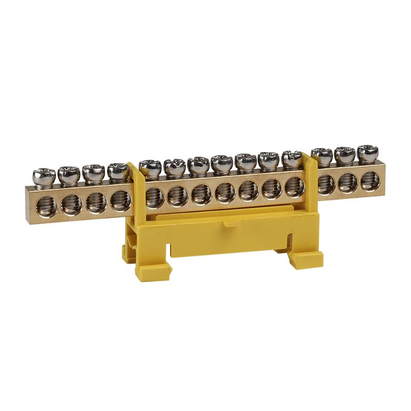 Шина нулевая тип Стойка OptiKit  BB-S-PE-DIN-14-6х9 желтый | 277835 | КЭАЗ — фото 1 | Sento