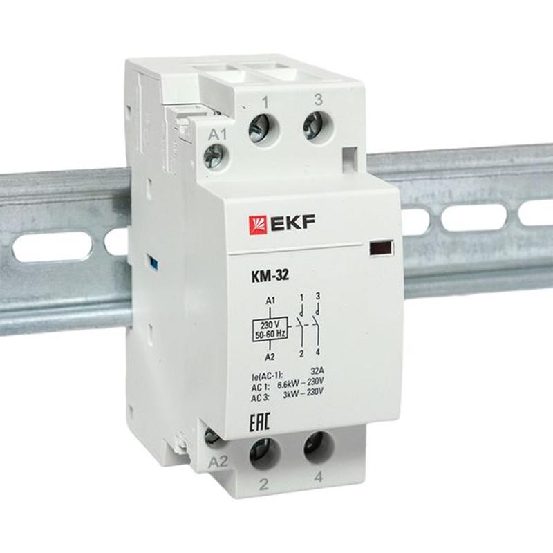 Контактор модульный КМ 32А 2NО (2 мод.) EKF PROxima | km-2-32-20 | EKF — миниатюра 6