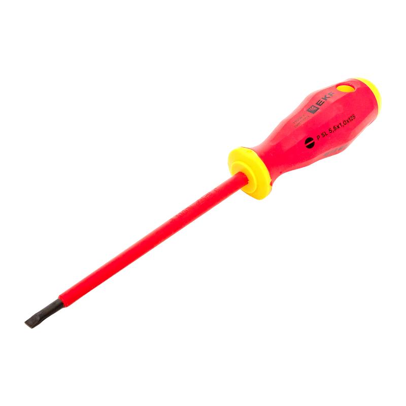 Отвертка Professional SL5.5х1 мм VDE 1000В |sl-5.5-1-pro-in|EKF — миниатюра 7