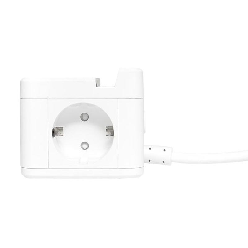Удлинитель "Куб" 2 гнезда USB + 2Type C с быстрой зарядкой, подставкой под телефон и ночником 1,3 метра 1мм2|UBA-CUB-2-FC|EKF — миниатюра 12