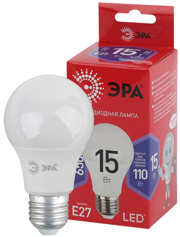 Лампа светодиодная ЭКО LED A60-15W-865-E27 R (диод, груша, 15Вт, хол, E27) | Б0046357 | ЭРА — ЭРА (Энергия света)