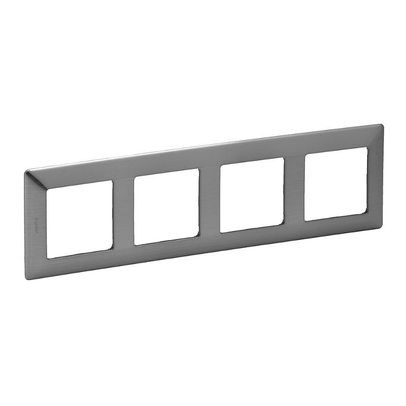 Valena LIFE Сталь Рамка 4-ая | 754154 | Legrand — Legrand