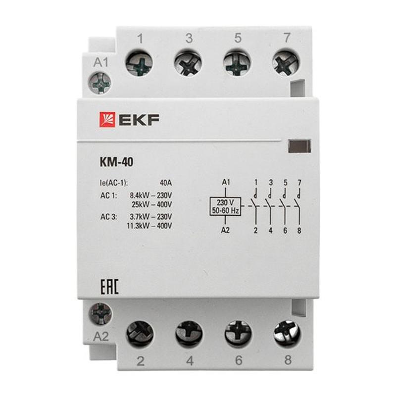 Контактор модульный КМ 40А 4NО (3 мод.) EKF PROxima | km-3-40-40 | EKF — миниатюра 7