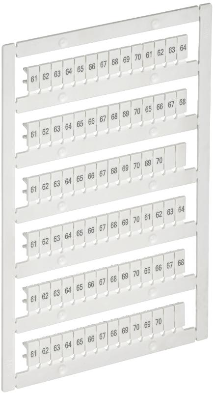 ARMAFIX Маркер для CTS/CP 2,5мм2 с символами "61-70"  | AF-CT10D-M-D25-07 | IEK (ИЭК) — IEK (ИЭК)