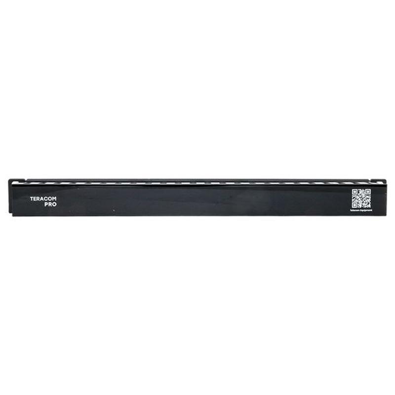 Кабельный органайзер TERACOM PRO с крышкой 19" 1U пластиковый черный | TRP-1CORF-PL-BK | EKF — миниатюра 9