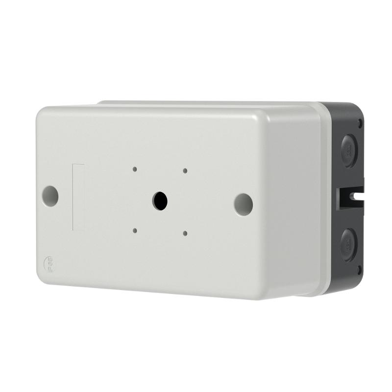 Пластиковый бокс для DMP32 с доп.контактами с красной ручкой селекторного типа IP65 кабельные вводы 2хM25 сверху и снизу, 2хM20 с тыльной стороны | DM — миниатюра 1