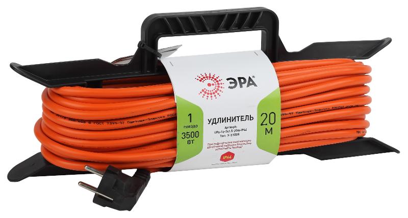 Удлинитель силовой ЭРА UFx-1e-3x1.5-20m-IP44 на рамке c/з 1 гн 20м ПВС 3x1.5 | Б0046829 | ЭРА — фото 1 | Sento