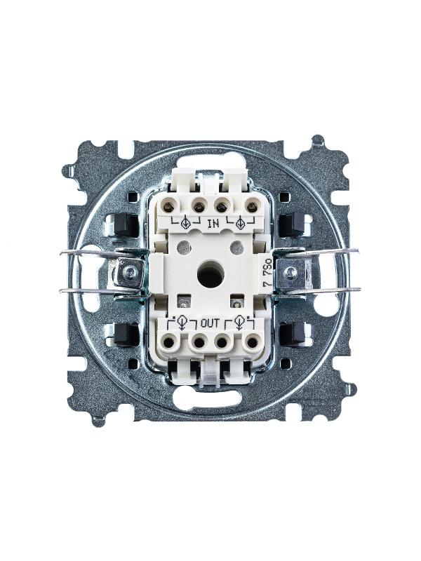 ABB Levit Кофе макиато / белый Переключатель перекрёстный 1-кл. | 3559H-A07445 18W | 2CHH590745A6018 | ABB — миниатюра 2