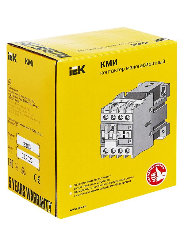 Контактор КМИ-22510 25А 24В/АС3 1НО  | KKM21-025-024-10 | IEK — миниатюра 11