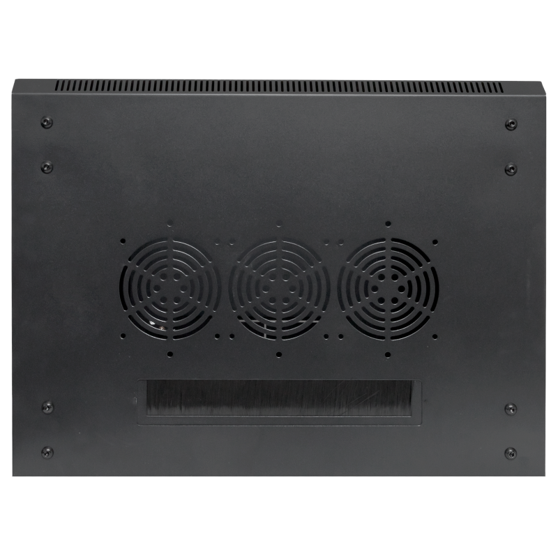 Шкаф настенный 19" TERACOM PRO 12U 600х600 мм дверь стеклянная с замком-ручкой чёрный|TRP-WLL-1266-40B|EKF — миниатюра 11