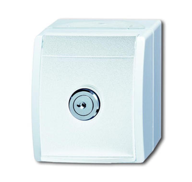 Розетка SCHUKO 16А 250В IP44 для открытого монтажа, с зам., ocean, альп. белый | 2CKA002083A0833 | ABB — ABB