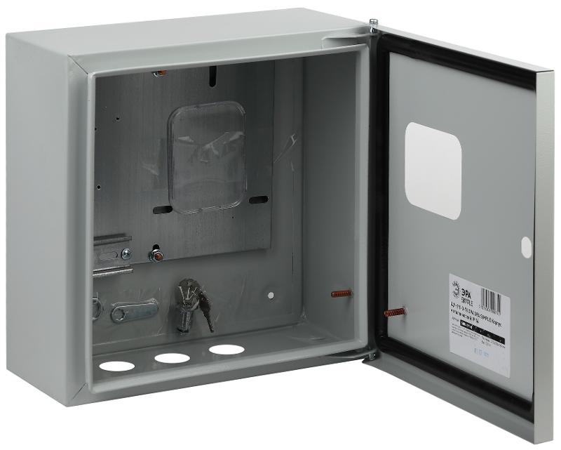 Щит учета металлический навесной ЩУ-1-1-0-76 IP54 (310x300x155) SIMPLE | Б0046702 | ЭРА — миниатюра 2