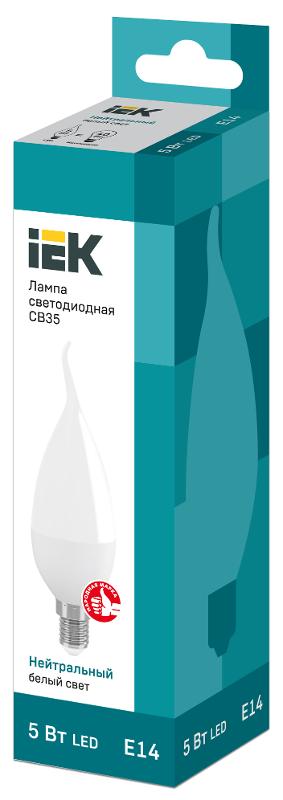 Лампа светодиодная LED 7Вт Е14 220В 3000К CB35 свеча на ветру | LLE-CB35-7-230-30-E14 | IEK — миниатюра 3