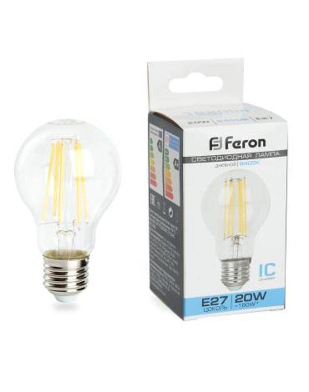 Лампа светодиодная, (20W) 230V E27 6400K, LB-620 | 48285 | FERON — фото 1 | Sento