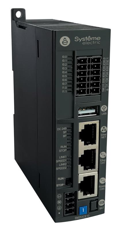 Контроллер SM253 10DI, 6HSI, 1 Ethercat, 1 Modbus, 1 CANopen, управ движением | SM253CE10 | SE — фото 1 | Sento