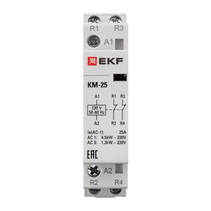 Контактор модульный КМ 25А 2NC (1 мод.) PROxima| km-1-25-02 | EKF — миниатюра 3