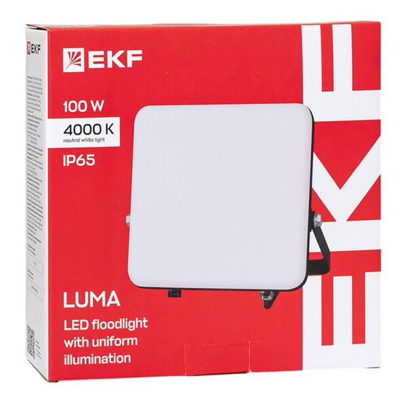 Прожектор светодиодный СДО-4005 100Вт 4000К IP65 с равномерной засветкой LUMA EKF | FLL-4005-100-4000 | EKF — миниатюра 14