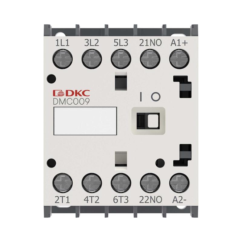 Миниконтактор YON DMC009 9A 4кВт AC3 3P кат. 24В DC 1НО | DMC009-3C10D024 | DKC — миниатюра 2
