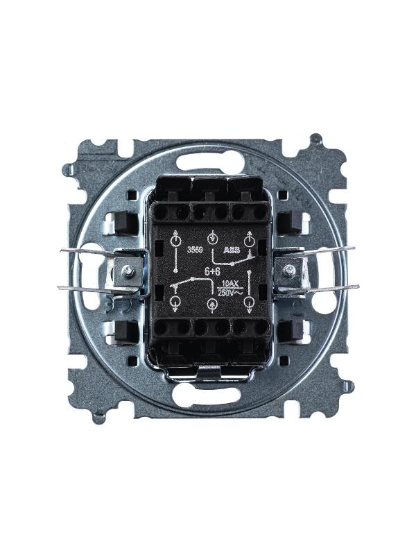 ABB Levit Кофе макиато / белый Переключатель 2-кл. | 3559H-A52445 18W | 2CHH595245A6018 | ABB — миниатюра 3