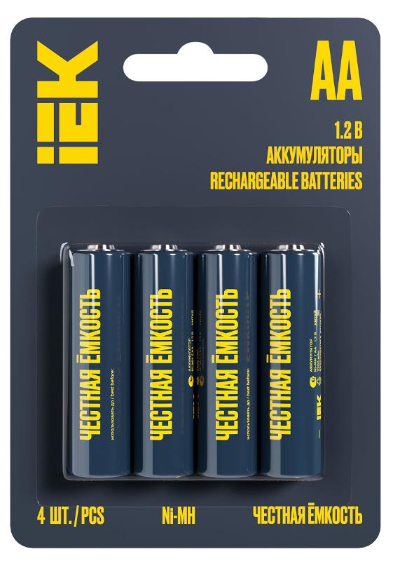 Аккумулятор GREEN Ni-MH AA 2700мАч (4шт/блистер) | AAK-NIMH-06-2700-L04 | IEK — IEK (ИЭК)