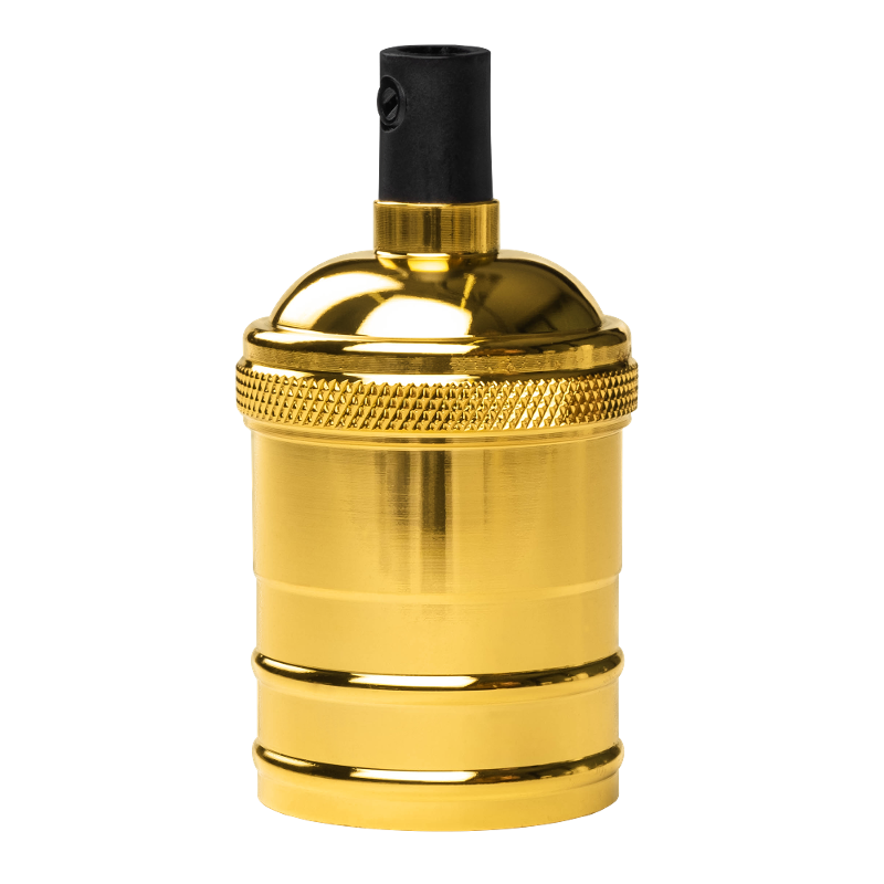 Декоративный патрон с проводом RETRO золотой цвет PLC 02 E27 230V/1M GOLDEN | .5039018 | JAZZWAY — Jazzway