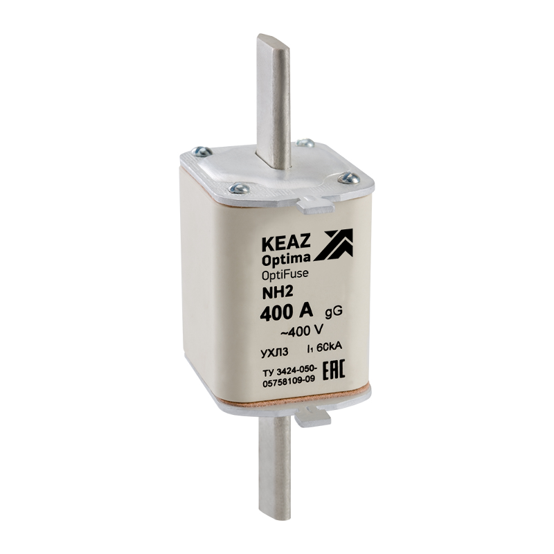 Вставка плавкая OptiFuse NH2-80-400AC-0-gG-УХЛ3 | 144754 | КЭАЗ — КЭАЗ (Курский электроаппаратный завод)