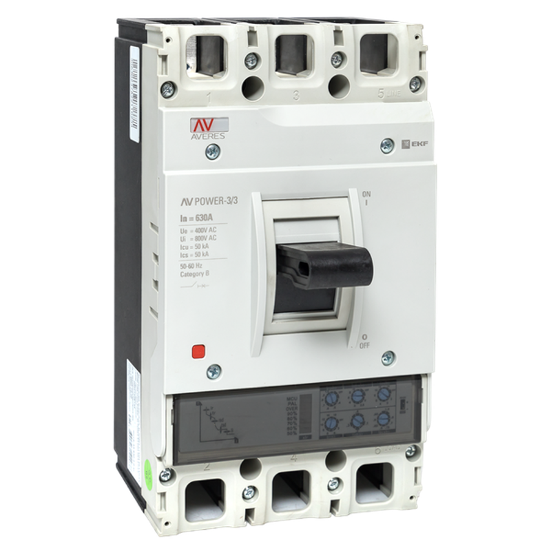 Выключатель автоматический AV POWER-3/4 400А 50kA ETU2.2 AVERES | mccb-34-400-2.2-av | EKF — EKF